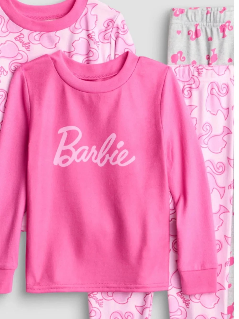 Mattel Barbie Pink 4-Piece Pajama Set NWT 5T
